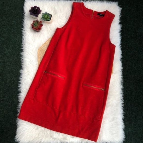Madewell Sleeveless Zip Shift Dress - Picture 3 of 11